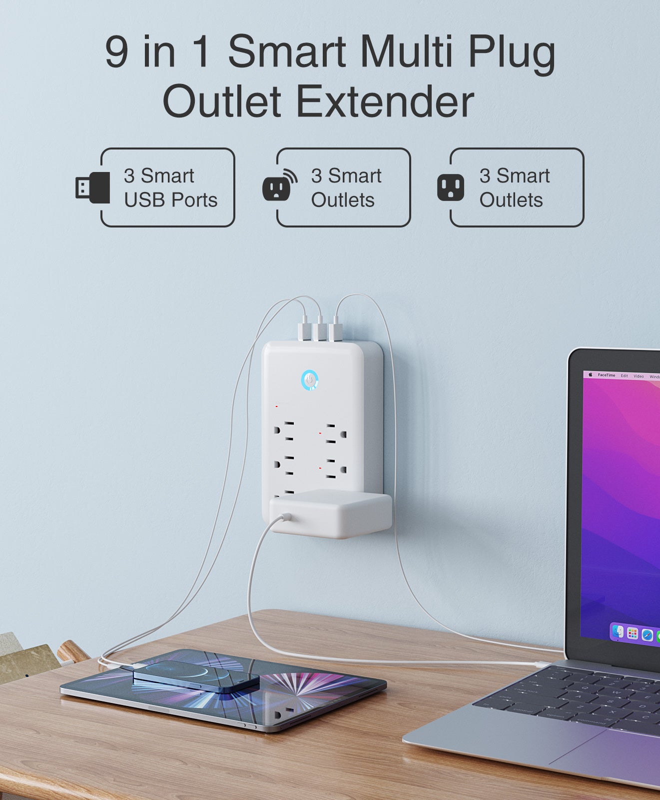 WP3 Wi-Fi Smart Plug Outlet 2-Pack